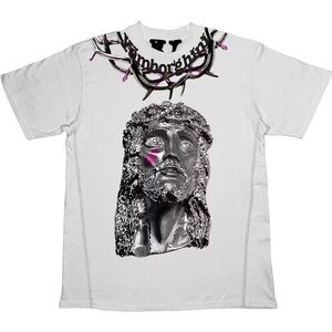 VLONE White and Black Graphic T-Shirt